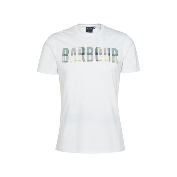 Barbour T-shirt T-shirt Uomo Thurford logo tartan S P25 - BARBOURMTS1275 - WH11 - S - Francavilla Moda
